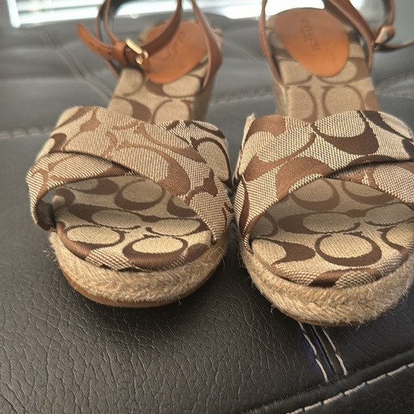Good condition Coach wedge sandals - Picture 7 of 8
